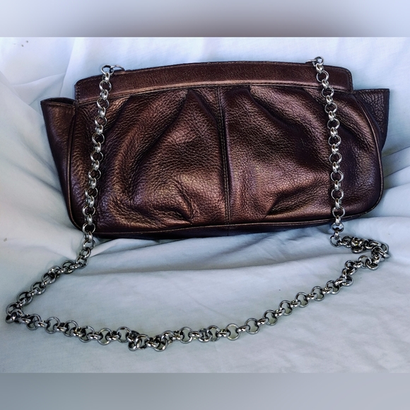 Kate Landry Copper Leather Solid Handbag! - Picture 11 of 16